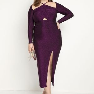 Eloquii purple sparkle evening dress size 26
